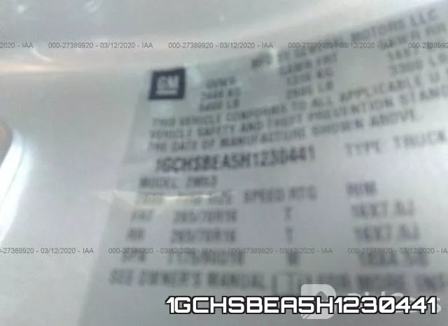 1GCHSBEA5H1230441 фото 10