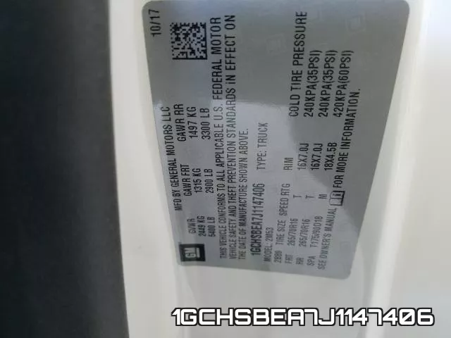 1GCHSBEA7J1147406 фото 2