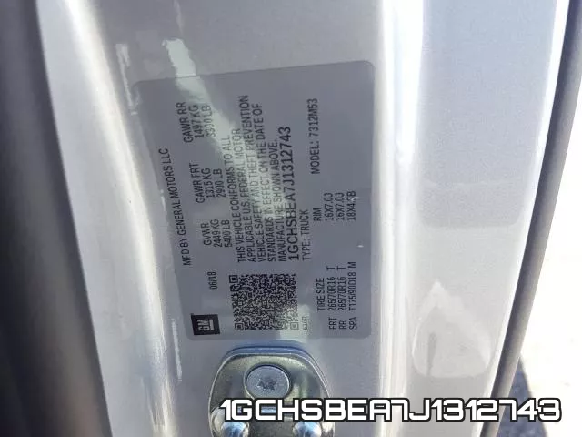 1GCHSBEA7J1312743 фото 2