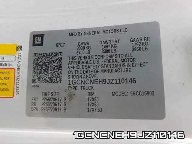 1GCNCNEH9JZ110146 фото 2