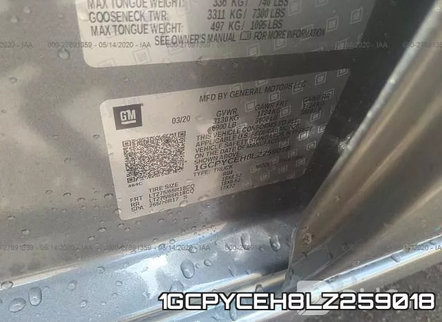 1GCPYCEH8LZ259018 фото 10