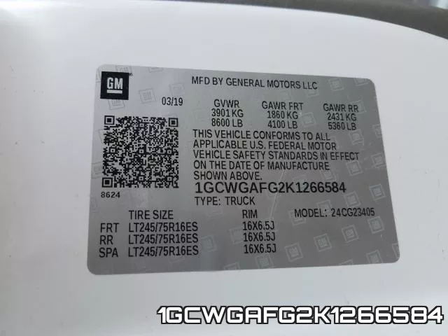 1GCWGAFG2K1266584 фото 2
