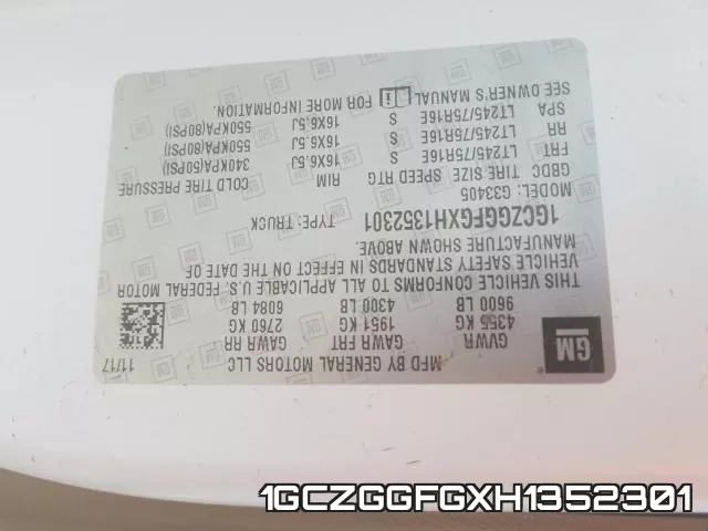 1GCZGGFGXH1352301 фото 2