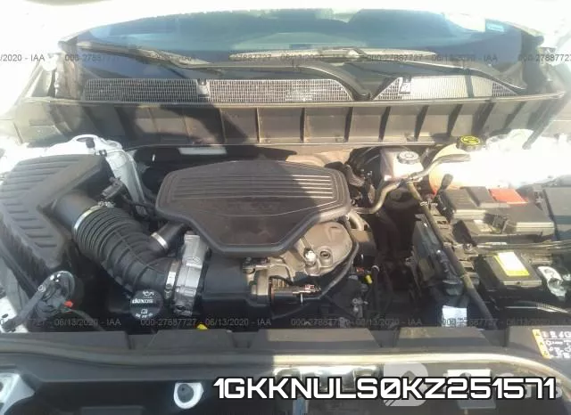 1GKKNULS0KZ251571 фото 2