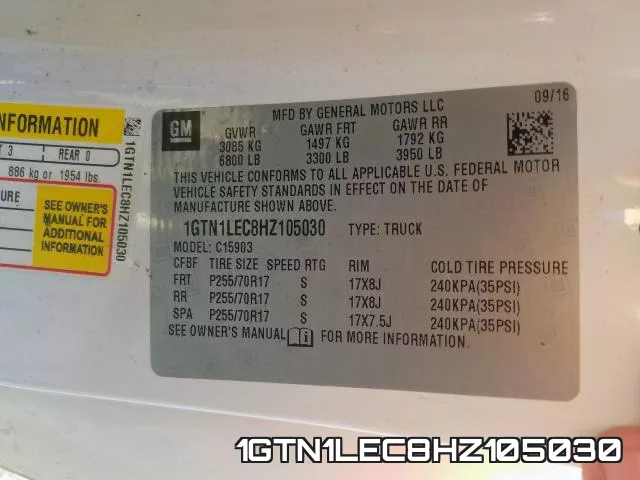 1GTN1LEC8HZ105030 фото 2