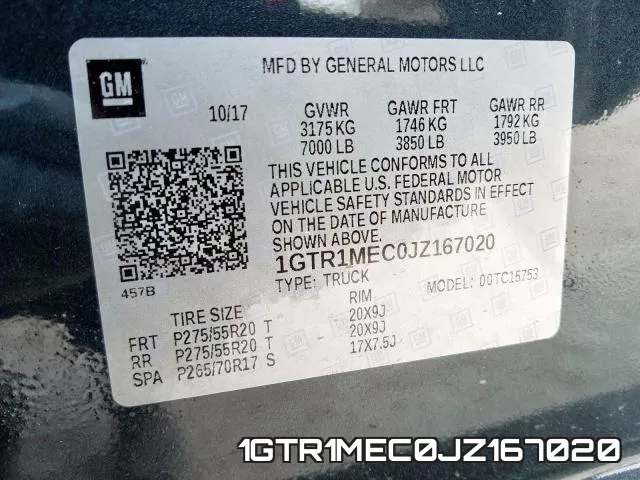 1GTR1MEC0JZ167020 фото 2