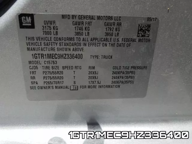 1GTR1MEC9HZ336400 фото 2
