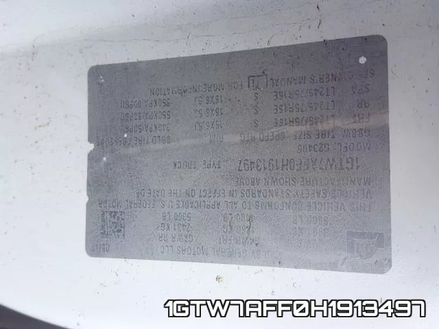 1GTW7AFF0H1913497 фото 2