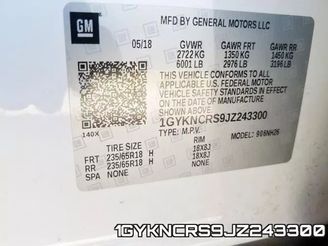 1GYKNCRS9JZ243300 фото 2
