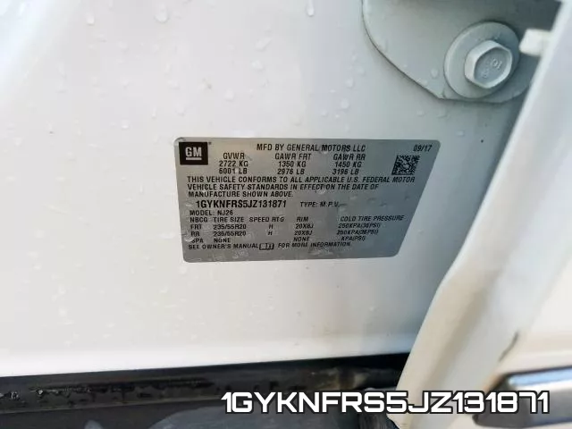 1GYKNFRS5JZ131871 фото 2