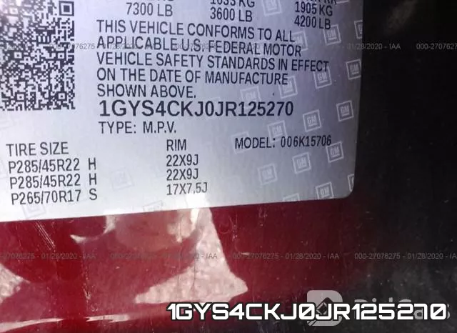 1GYS4CKJ0JR125270 фото 10