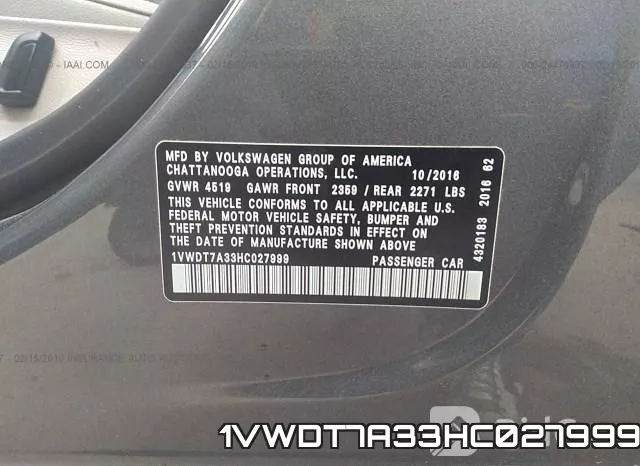 1VWDT7A33HC027999 фото 10