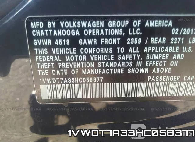1VWDT7A33HC058377 фото 10