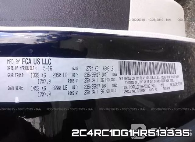 2C4RC1DG1HR513335 фото 10