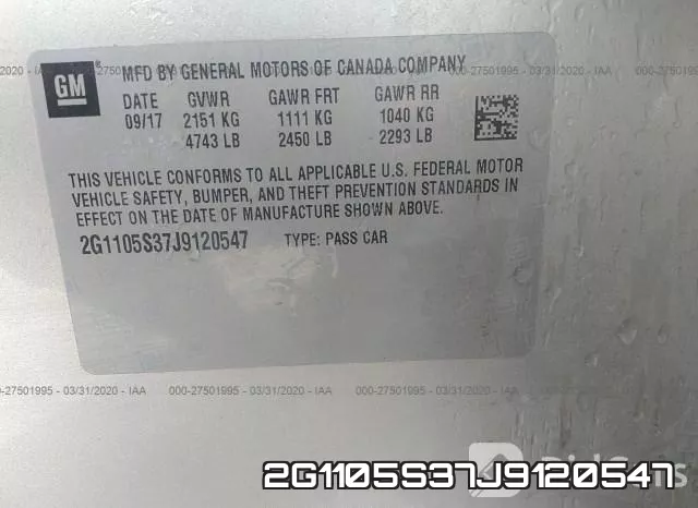 2G1105S37J9120547 фото 10