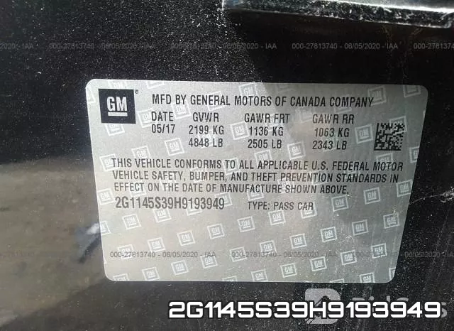 2G1145S39H9193949 фото 10