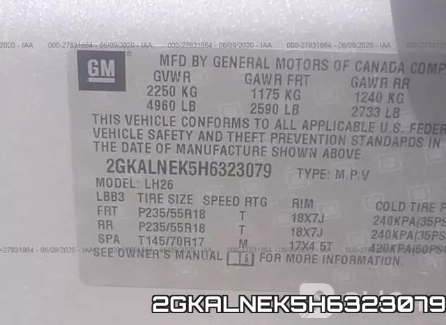 2GKALNEK5H6323079 фото 10