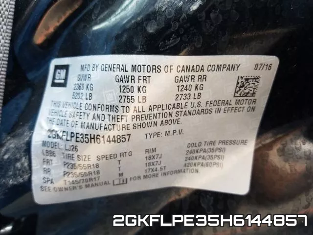 2GKFLPE35H6144857 фото 2