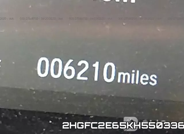2HGFC2E65KH550336 фото 8