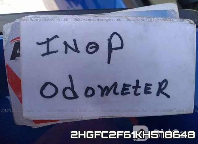 2HGFC2F61KH578648 фото 8