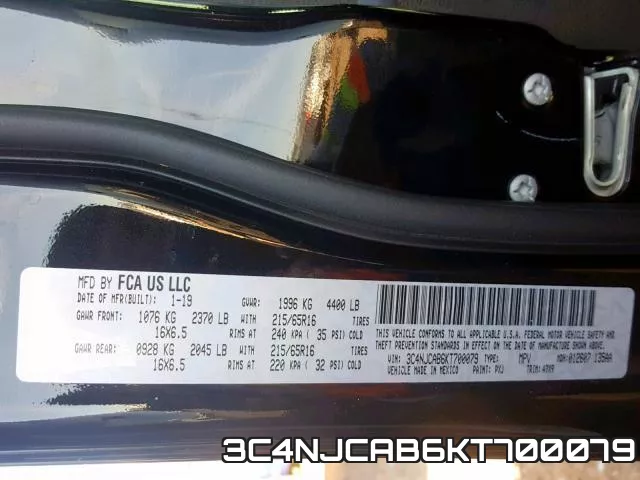 3C4NJCAB6KT700079 фото 2