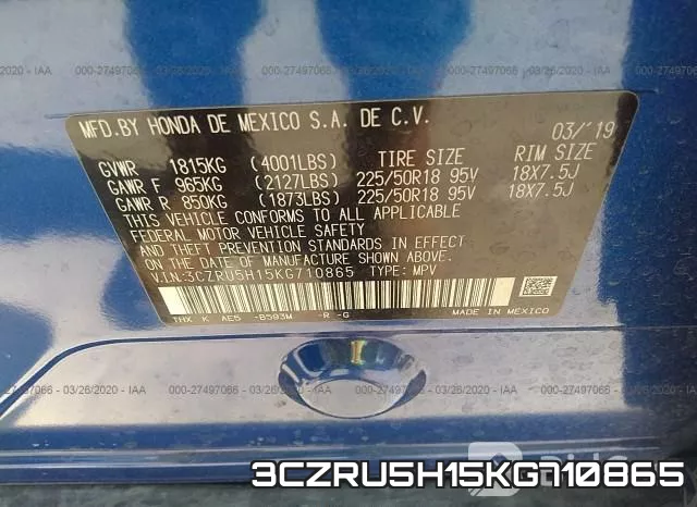 3CZRU5H15KG710865 фото 10