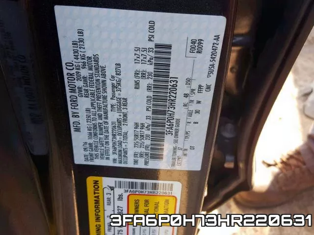 3FA6P0H73HR220631 фото 2