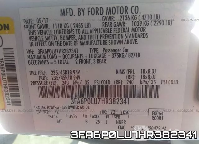 3FA6P0LU7HR382341 фото 10