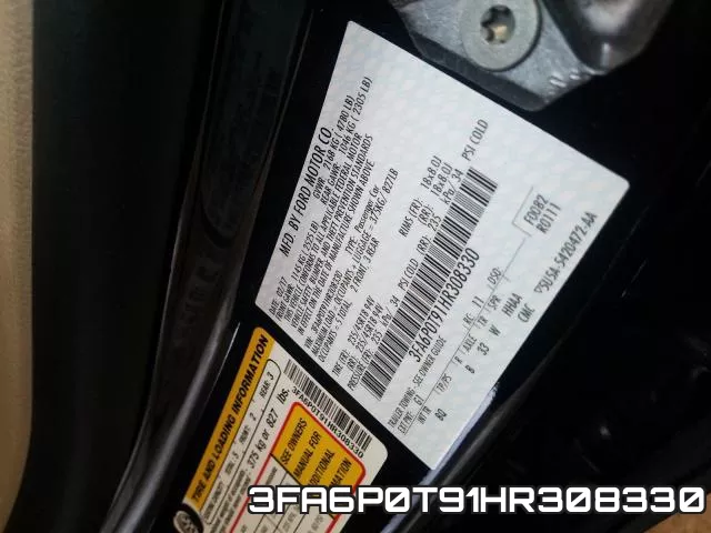 3FA6P0T91HR308330 фото 2