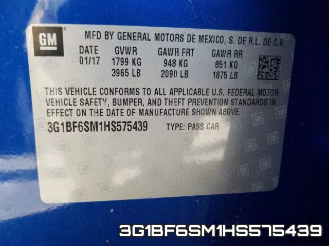 3G1BF6SM1HS575439 фото 2