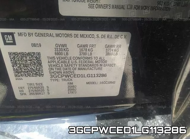 3GCPWCED1LG113286 фото 10