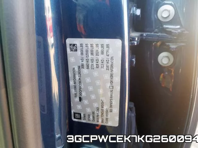 3GCPWCEK7KG260094 фото 2