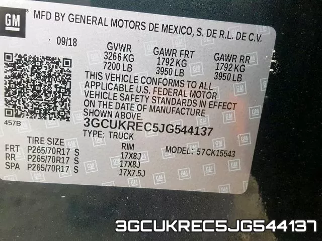 3GCUKREC5JG544137 фото 2