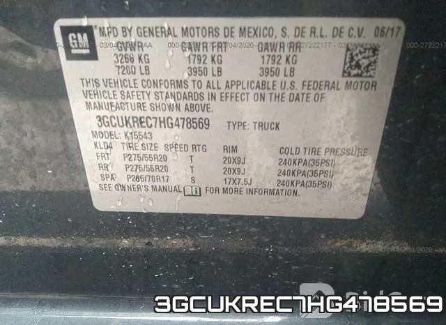 3GCUKREC7HG478569 фото 10