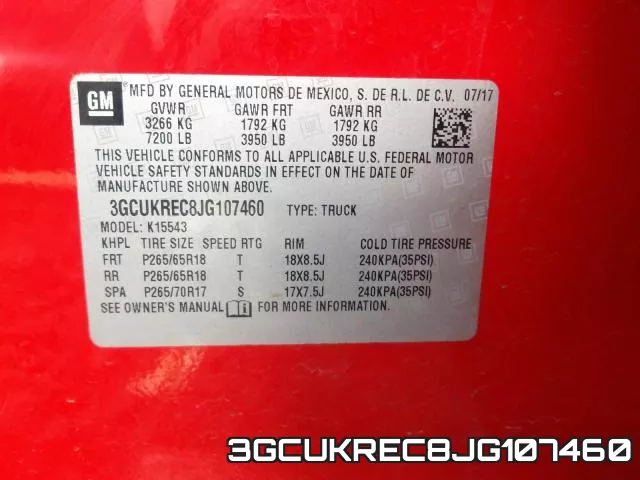 3GCUKREC8JG107460 фото 2