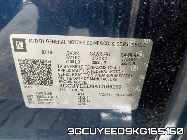 3GCUYEED9KG165160 фото 2