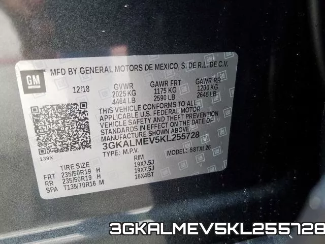 3GKALMEV5KL255728 фото 2