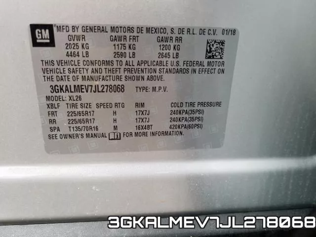 3GKALMEV7JL278068 фото 2