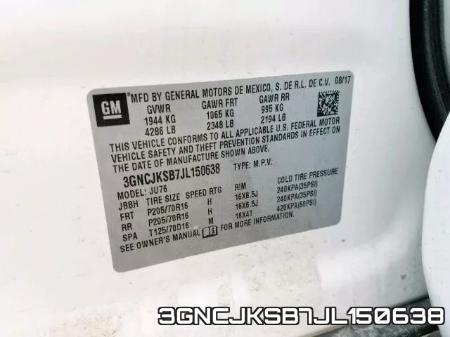 3GNCJKSB7JL150638 фото 2
