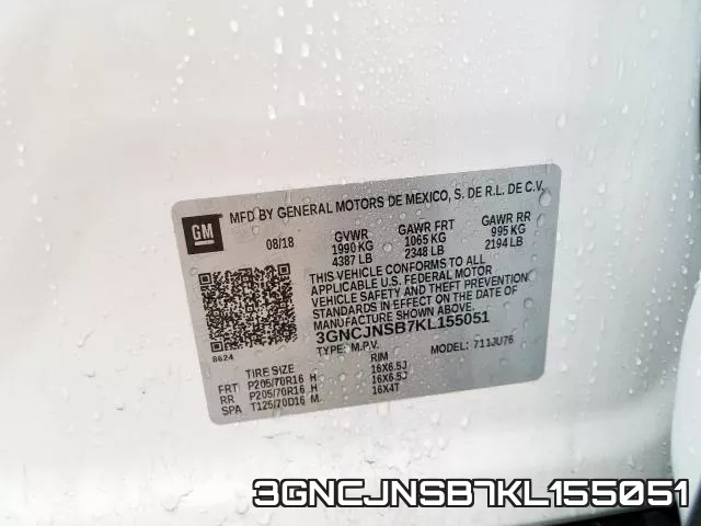 3GNCJNSB7KL155051 фото 2