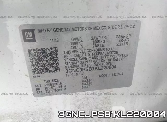 3GNCJPSB1KL220004 фото 10
