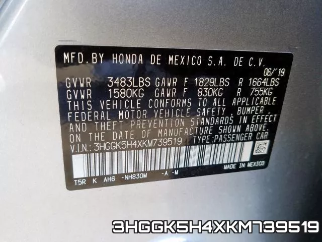 3HGGK5H4XKM739519 фото 2