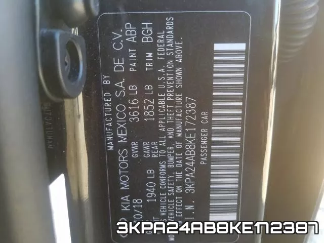 3KPA24AB8KE172387 фото 10
