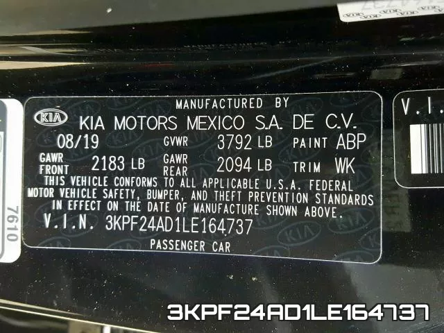 3KPF24AD1LE164737 фото 2