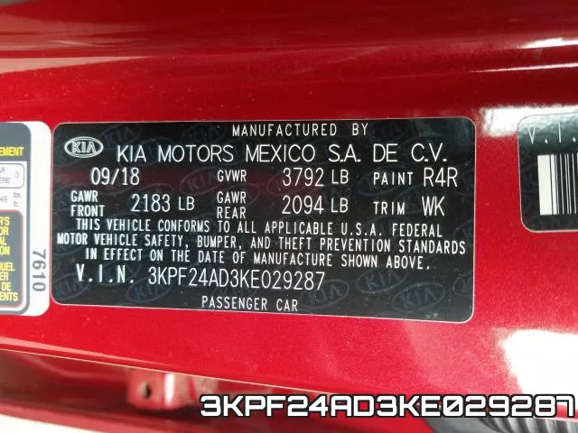 3KPF24AD3KE029287 фото 2
