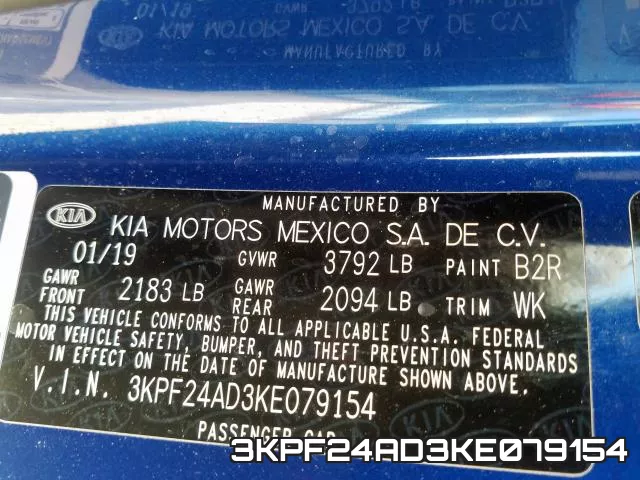 3KPF24AD3KE079154 фото 2