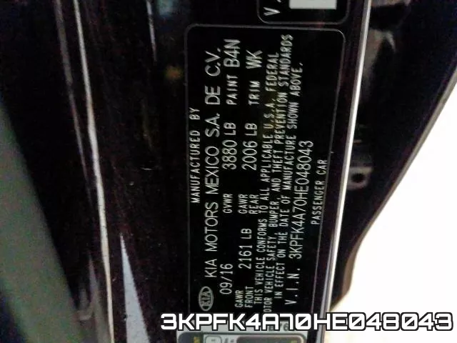 3KPFK4A70HE048043 фото 2