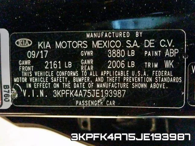 3KPFK4A75JE193987 фото 2