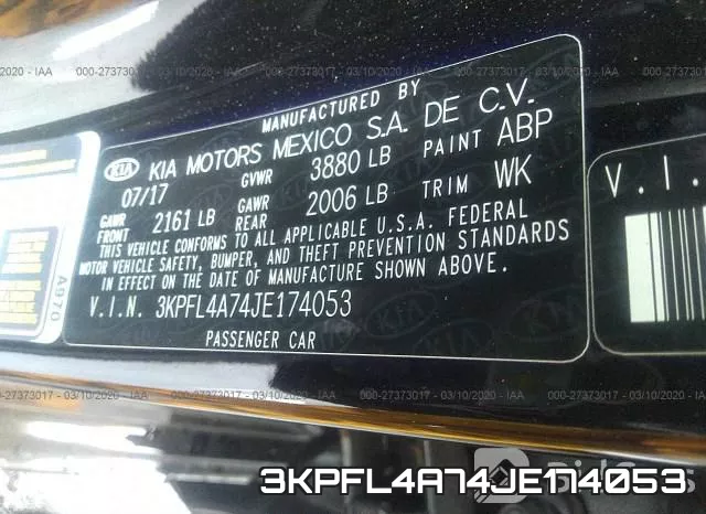 3KPFL4A74JE174053 фото 10