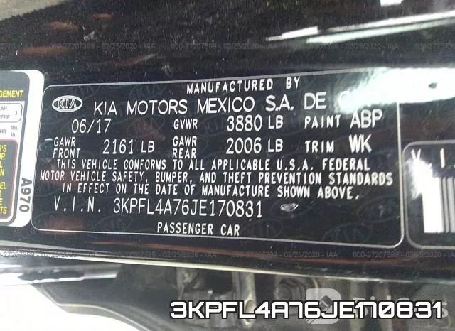 3KPFL4A76JE170831 фото 10